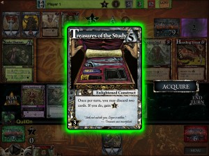 Treasures of the Study is a neat card to build around if you can acquire it early.