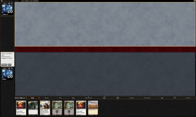 Match 1 Game 2 Opening Hand