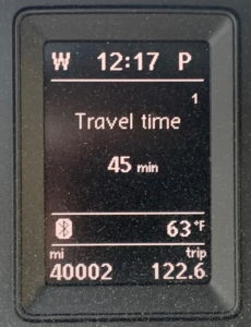 Odometer reading 40002