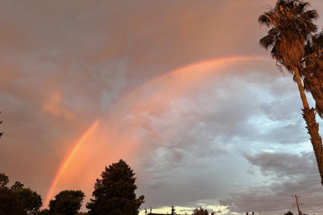 Rainbow over Mountain View, August 13, 2023